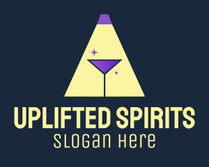 Cocktail Spotlight Pub logo design