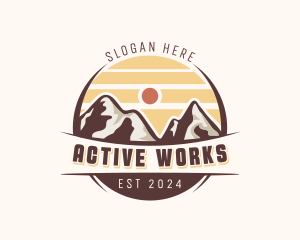 Nature Mountain Trekking  logo design