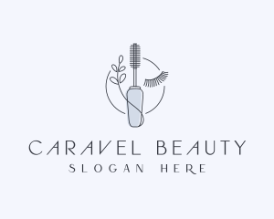 Mascara Beauty Cosmetics logo design