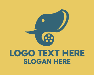 Elephant Movie Film logo design