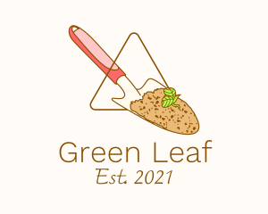 Gardening Trowel Sprout logo