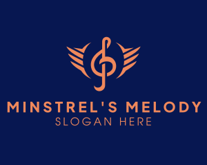 Clef Wing Music Production logo design