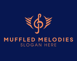 Clef Wing Music Production logo design