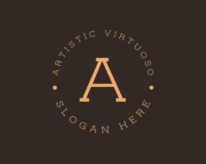 Round Serif Business logo design