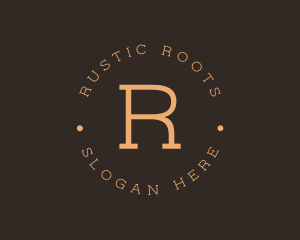 Round Serif Business logo design