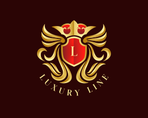 Luxury Crown Crest logo design