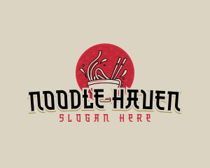 Ramen Noodle Bowl logo design