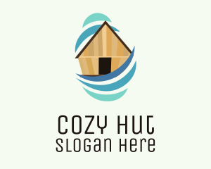 Tropical Hut Ocean  logo