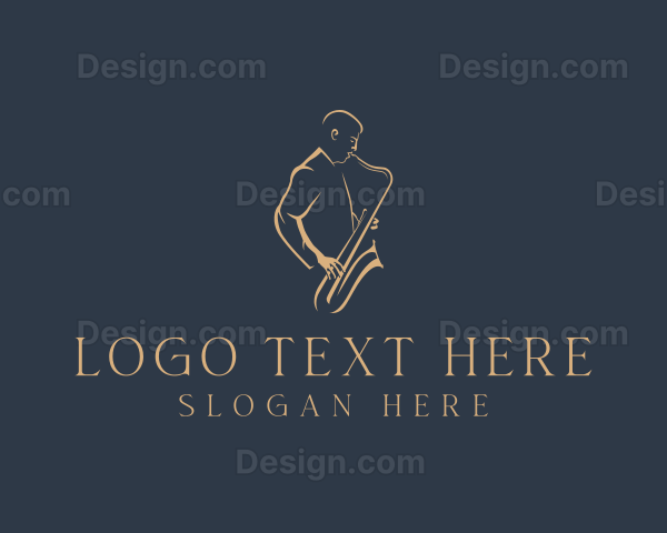 Saxophone Instrument Musician Logo