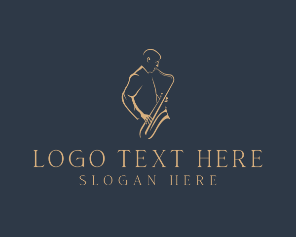 Saxophone Instrument Musician logo