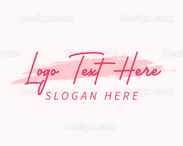 Beauty Script Fashion Logo