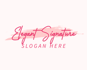 Beauty Script Fashion logo design