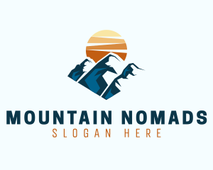 Mountain Peak Scenery logo design