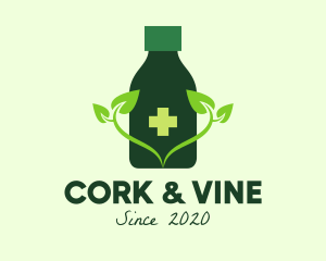 Natural Medicine Bottle  logo design