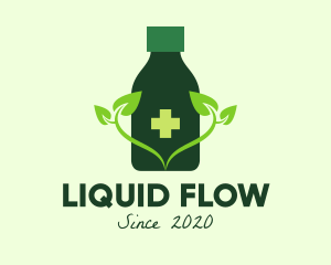 Natural Medicine Bottle  logo design