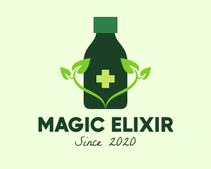 Natural Medicine Bottle  logo design