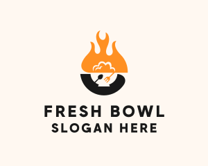 Fire Rice Bowl  logo design