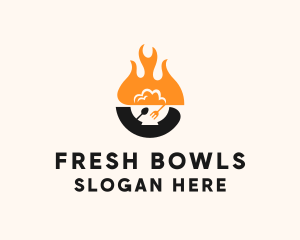 Fire Rice Bowl  logo design