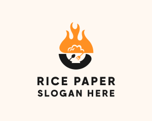 Fire Rice Bowl  logo design