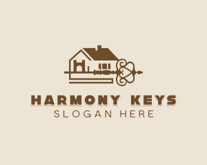 Property Security Key logo design