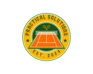 Tennis Sport Court logo design