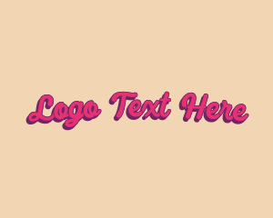 Quirky Retro Feminine logo