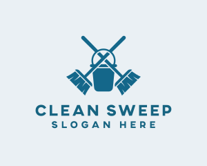 Broom Bucket Sanitary Cleaning logo
