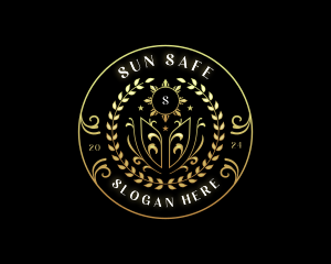 Royal Wreath Sun logo design