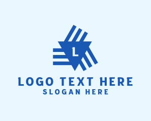 Digital Triangular Stripe Business logo