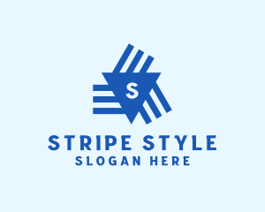 Digital Triangular Stripe Business logo design