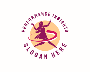 Woman Dancer Performer logo
