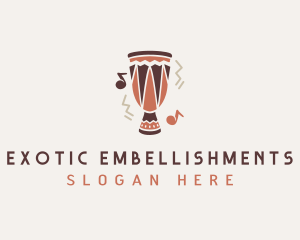 Ethnic Drum Instrument logo