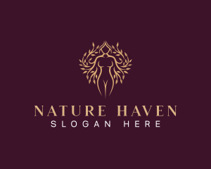 Feminine Nature Tree logo design