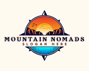 Sea Mountain Compass logo design