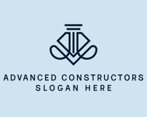 Column Construction Company logo design