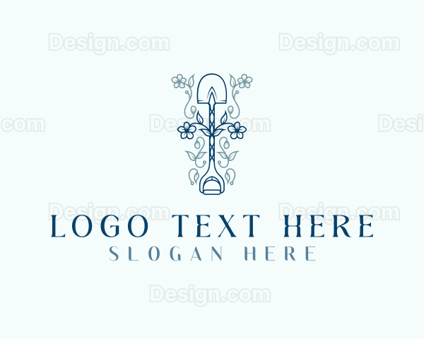 Flower Garden Shovel Logo