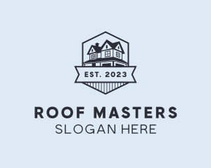 House Residence Roofing logo design