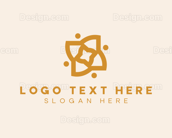 Golden Flower Decor Logo