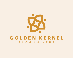 Golden Flower Decor logo design