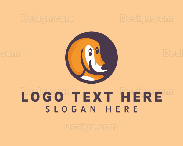 Cute Smiling Dog Logo