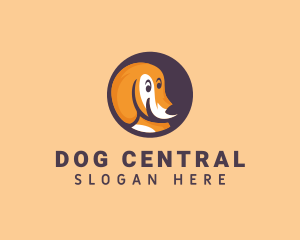 Cute Smiling Dog logo design