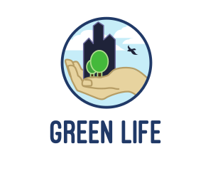 Nature City Hand  logo