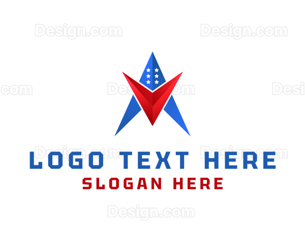 Modern Patriotic Brand Logo