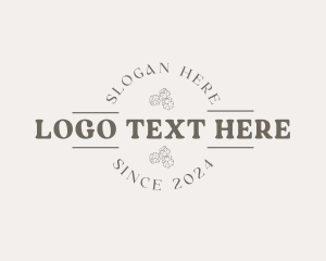 Aesthetic Circle Floral Logo