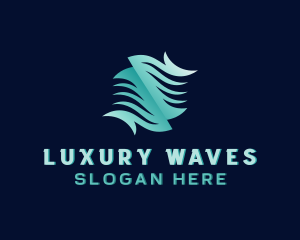 Tech Waves Cyberspace logo design