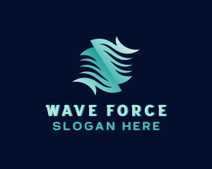 Tech Waves Cyberspace logo design