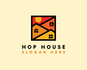 Sun Roof House logo design