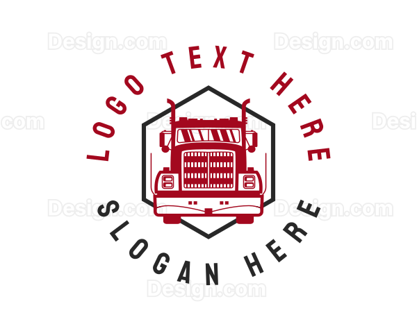 Truck Cargo Logistic Logo