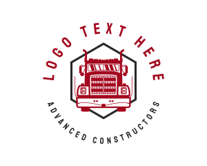 Truck Cargo Logistic logo design