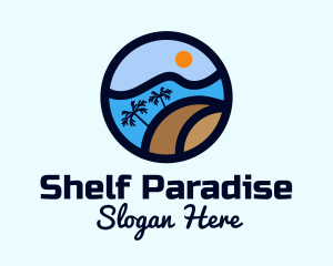 Tropical Surf Wave logo design